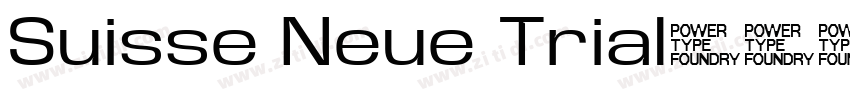 Suisse Neue Trial字体转换